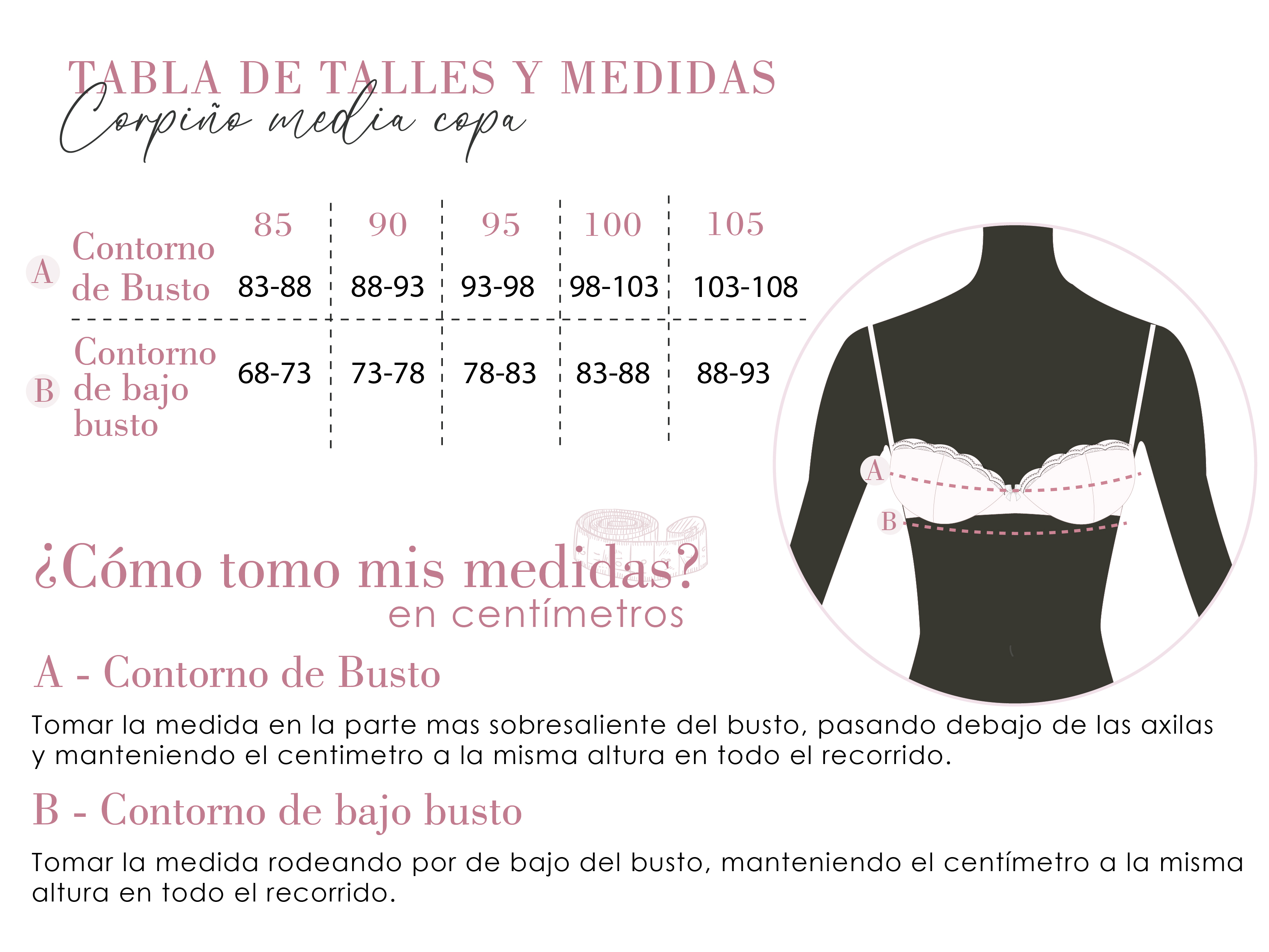 Talle outlet 85 corpiño